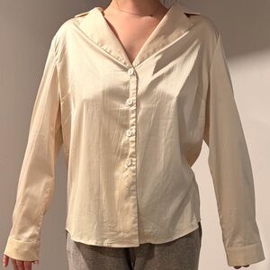 Lioness Cream Satin Blouse